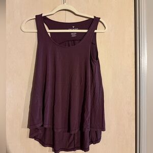 American Eagle Outfitters Deep Purple Tank Top